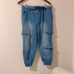 Blue Cargo Pants